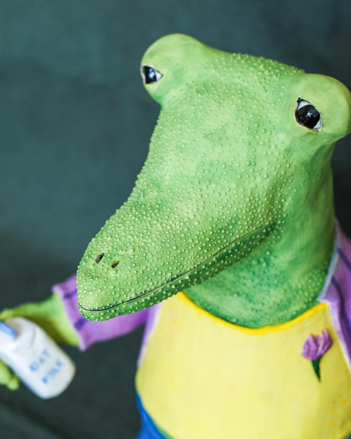 gary – handmade ceramic alligator sculpture