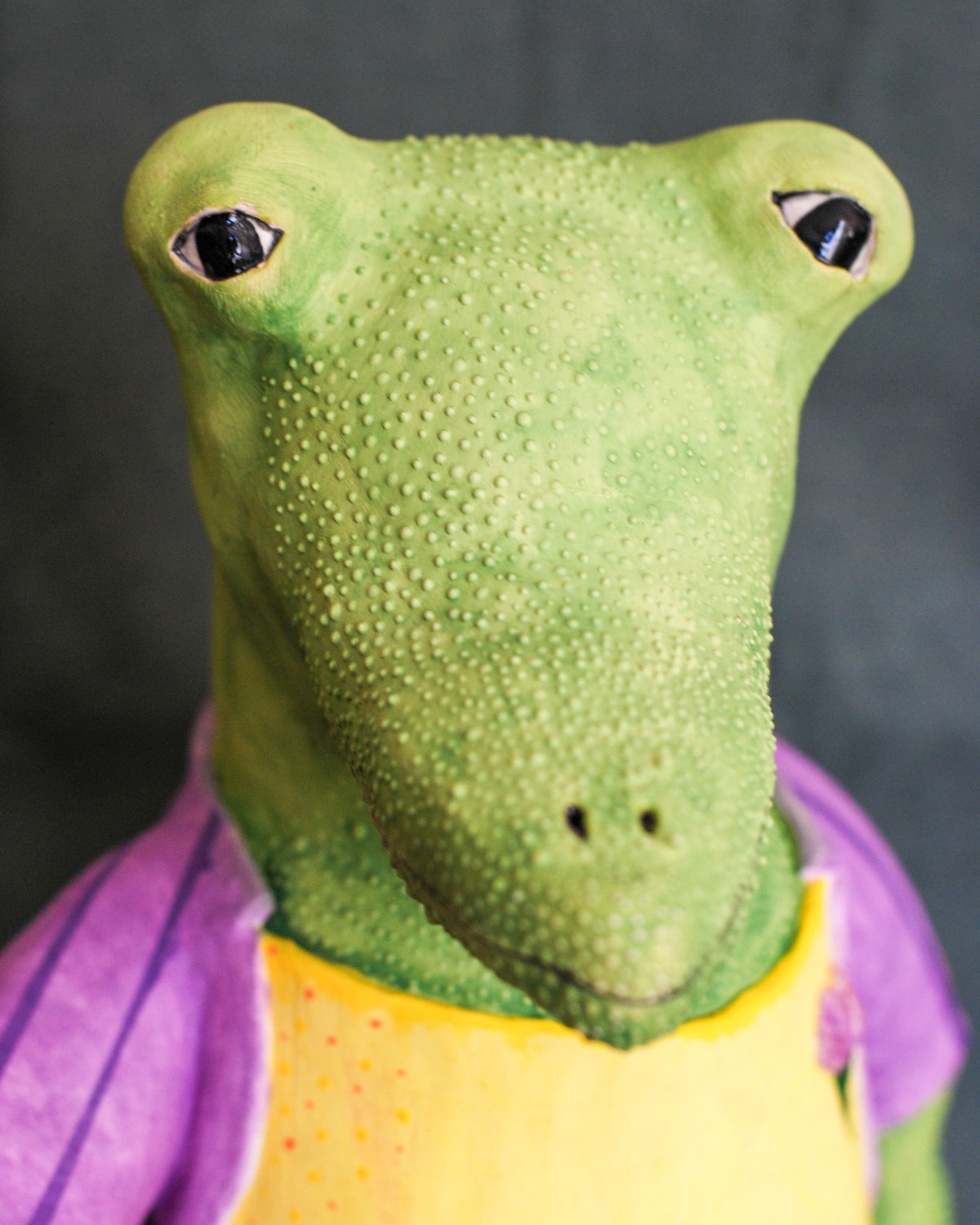gary – handmade ceramic alligator sculpture