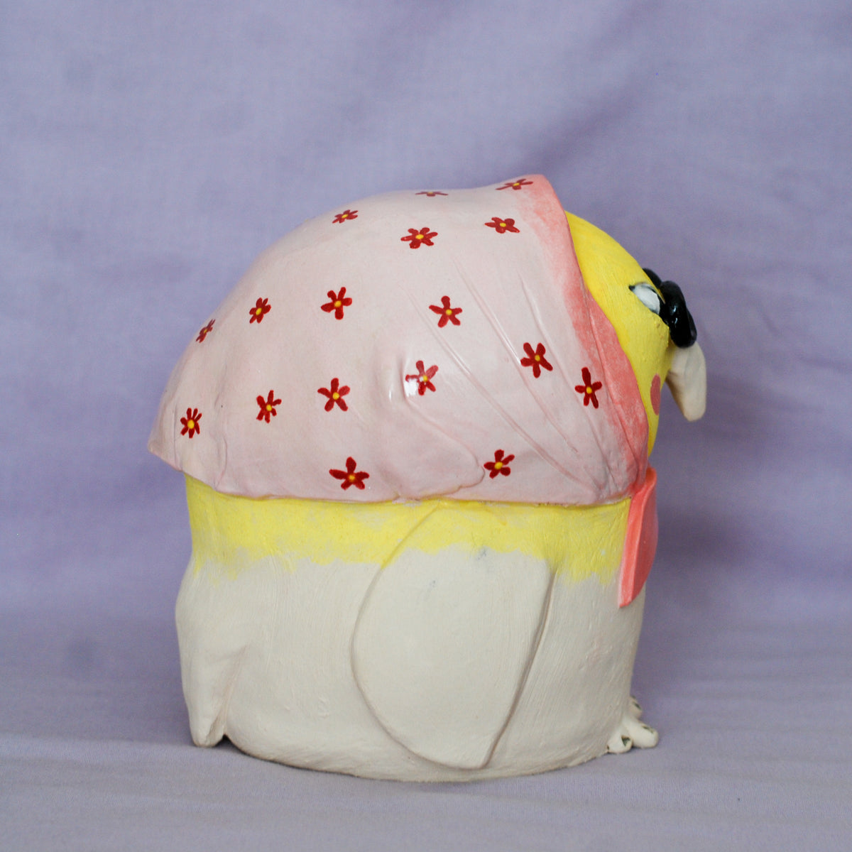 edna - handmade ceramic owl sculpture