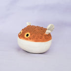 spike - handmade ceramic pufferfish sculpture
