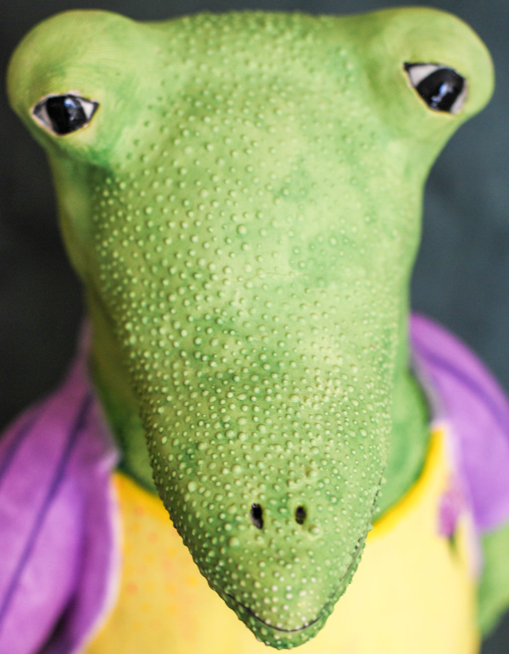 gary – handmade ceramic alligator sculpture
