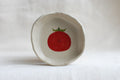 handmade ceramic trinket dish with smiling tomato