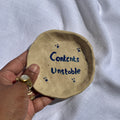 handmade ceramic trinket dish