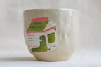 emotional support matcha cup handmade pottery Netherlands, cute ceramic cup