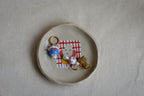 sleepy bunny ceramic dish detail, cute handmade pottery pipa pots